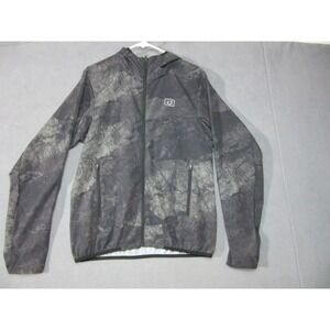 Avid Jacket Mens Small Gray Camo Excellent Realtree Runabout Fishing Windbreaker
